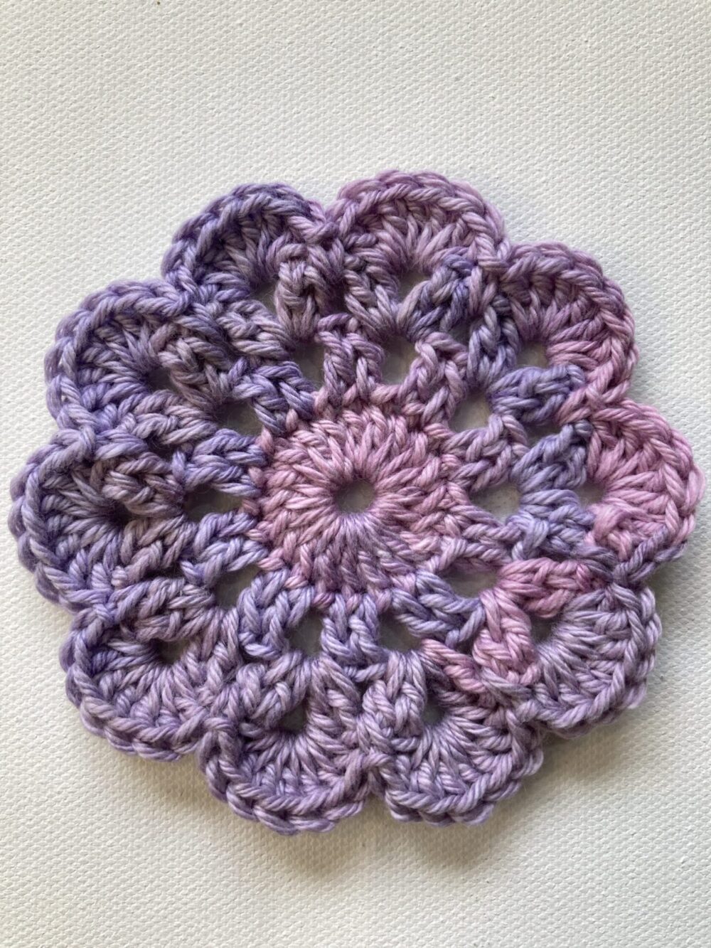 small-purple-crochet-coasters