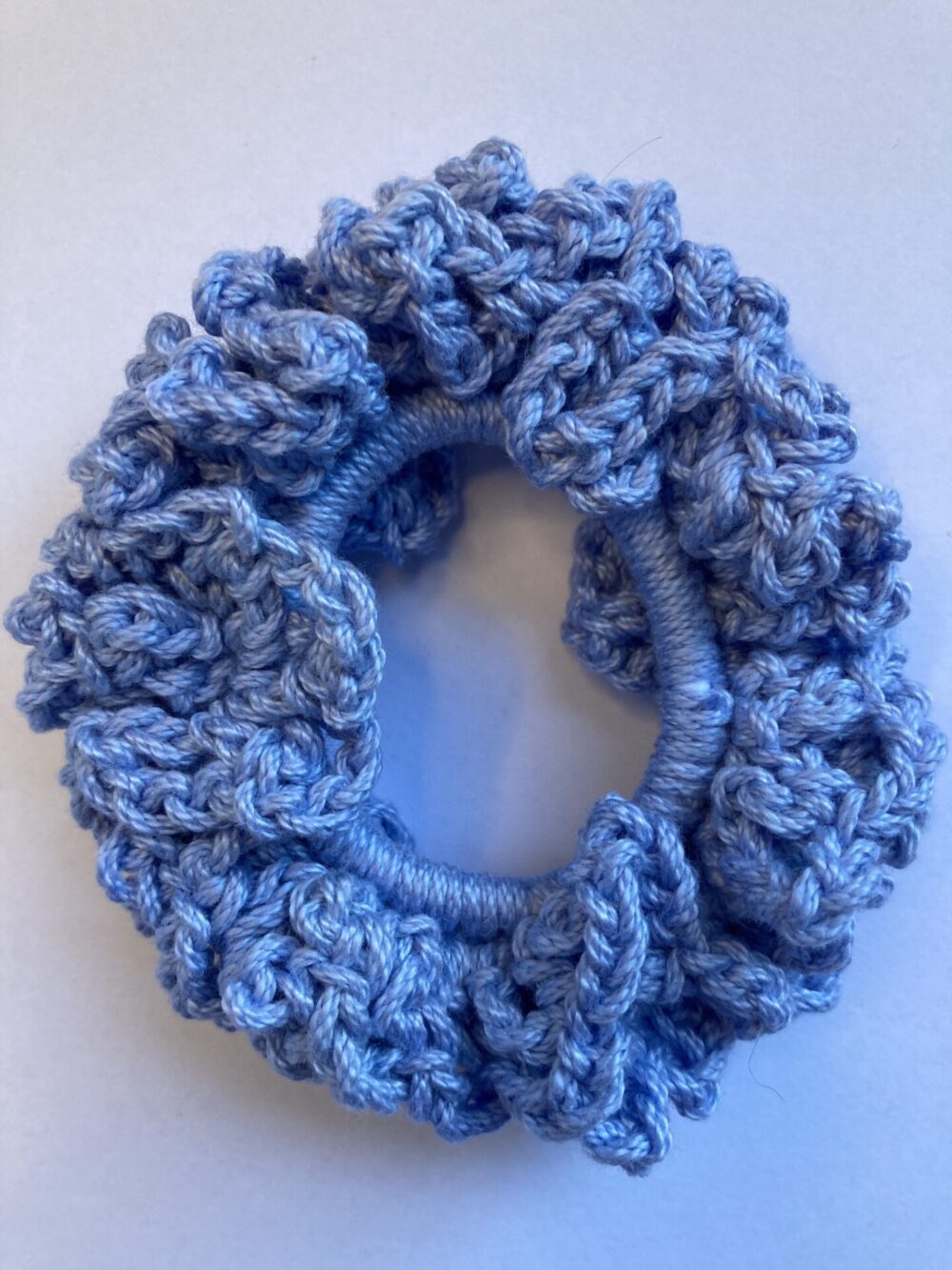 scrunchies-double-cotton-crochet-blue