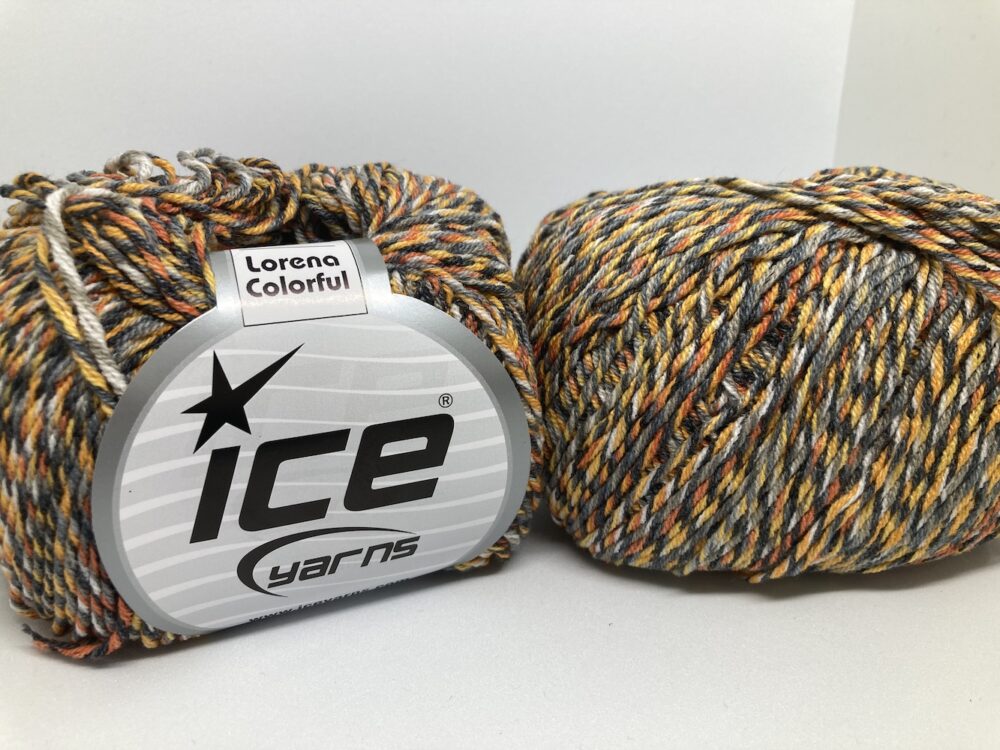 8ply Lorena Colorful Cotton Blend Yarn - 50g - Image 3