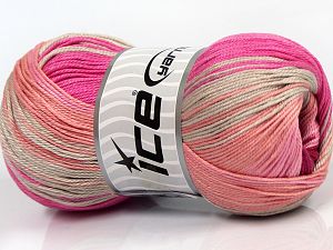 ball of shades of pink yarn