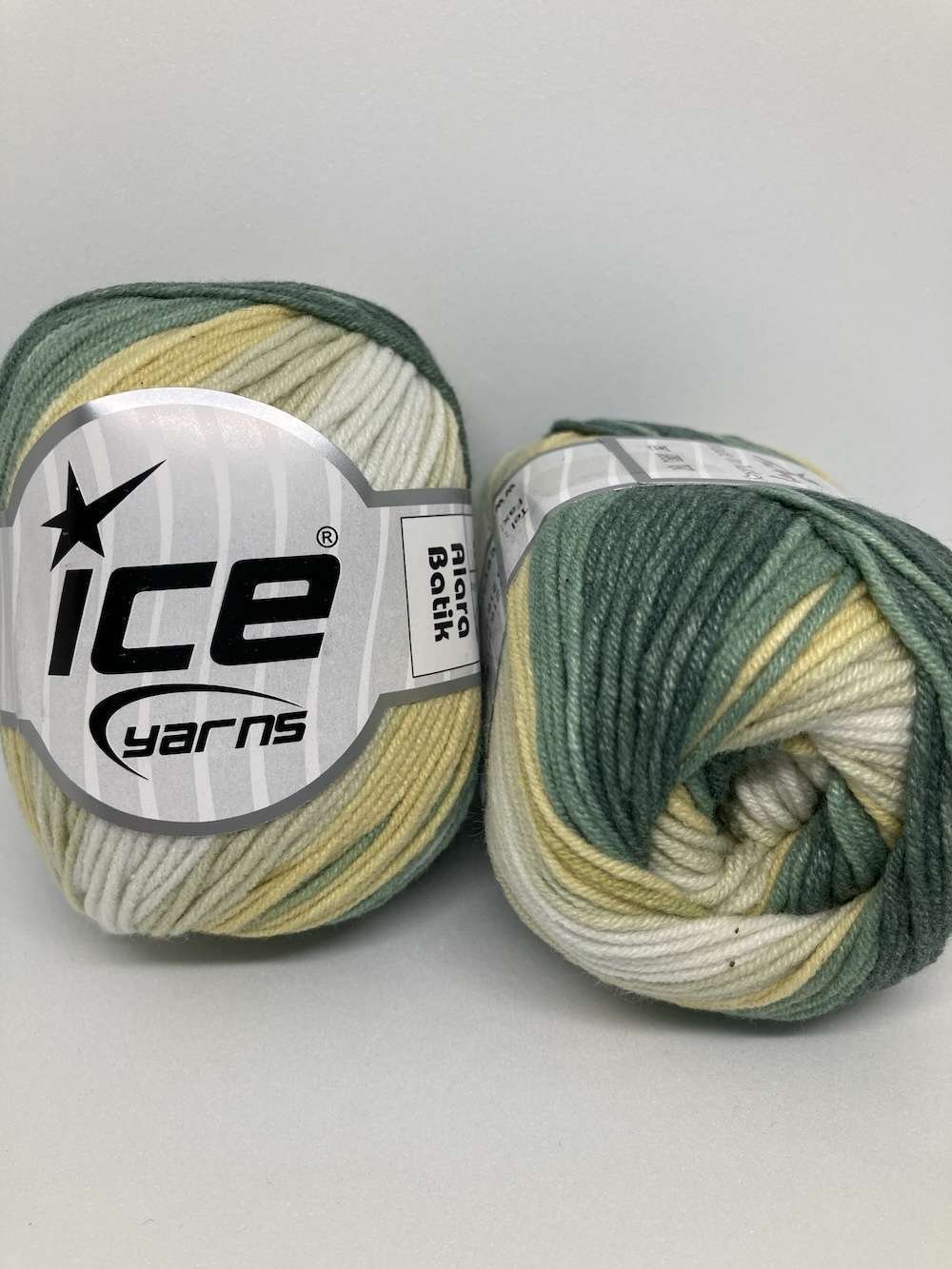 Trend Yarns SHAWL KIT 6 Skeins 100% Cotton Yarn Green Blue