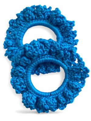 blue scrunchie