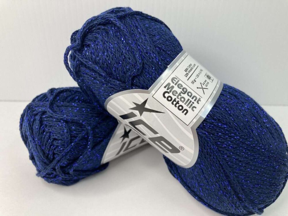 5ply Elegant Metallic Cotton Blend Yarn - 50g - Image 6