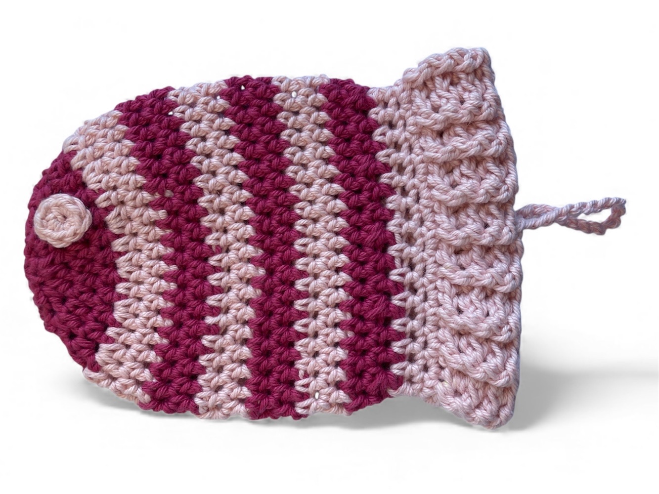 crochet kids fish bath mitt