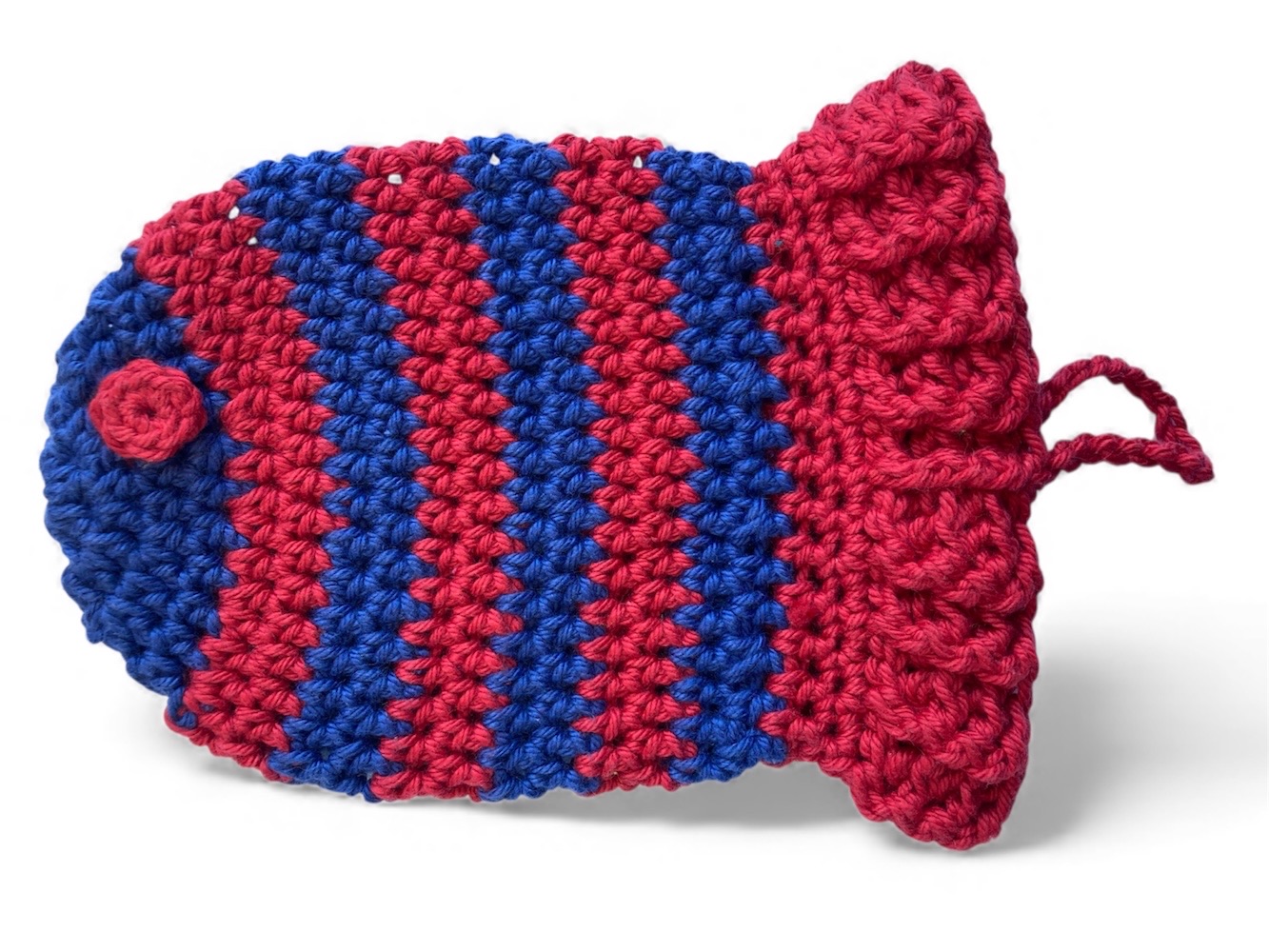crochet kids fish bath mitt
