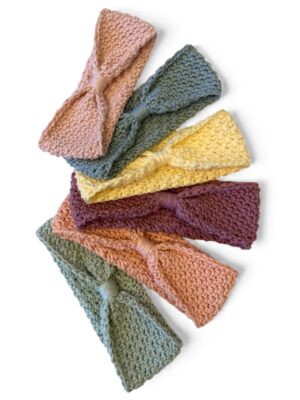 baby headbands in a variety of colours