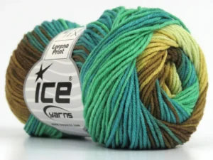 Lorena Print - 8ply cotton acrylic blend yarn