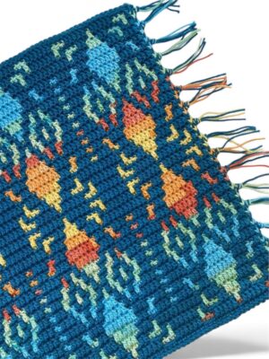 Mosaic Crochet Table Runner