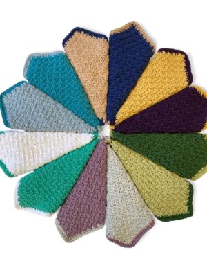 flower of crochet wash cloths