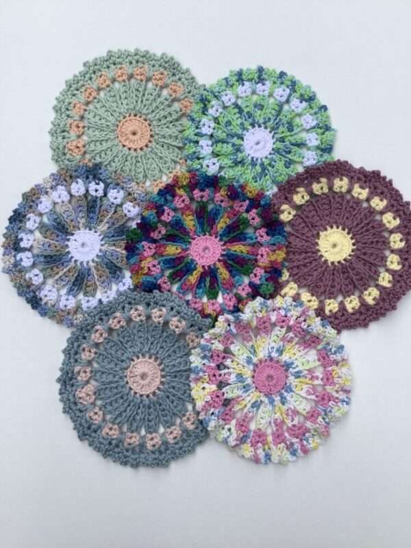 Crochet Doilies, Mats-Handmade Cotton Crochet