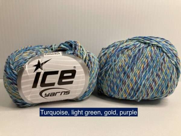 8ply Lorena Colorful Cotton Blend Yarn - 50g - Image 7