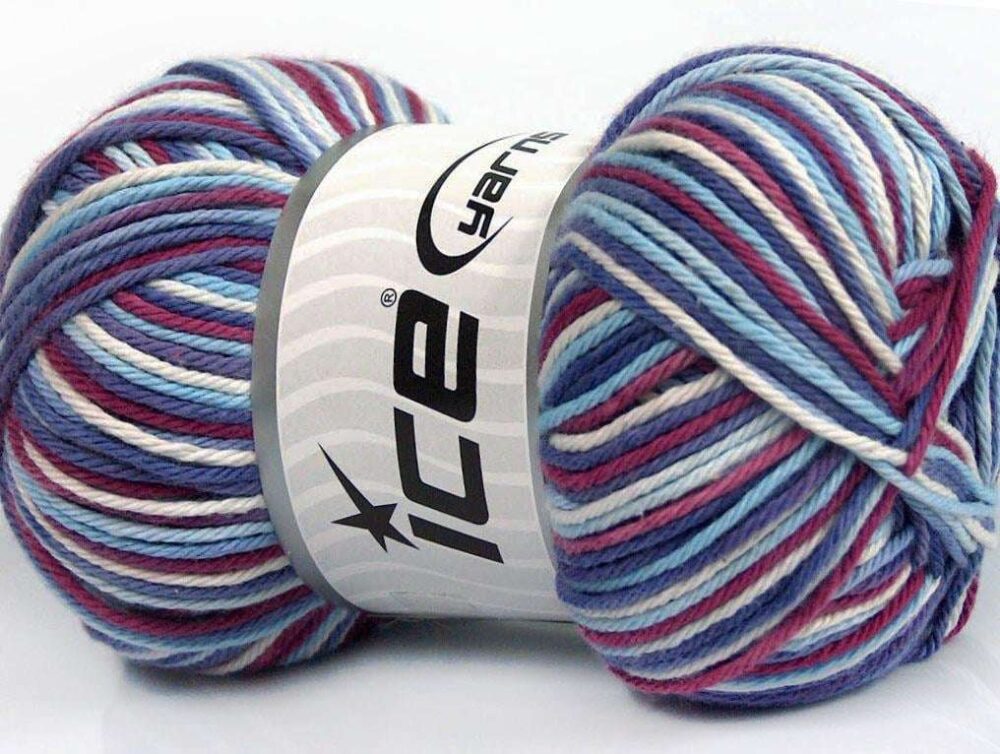 8ply Plaid Cotton Yarn -  100g