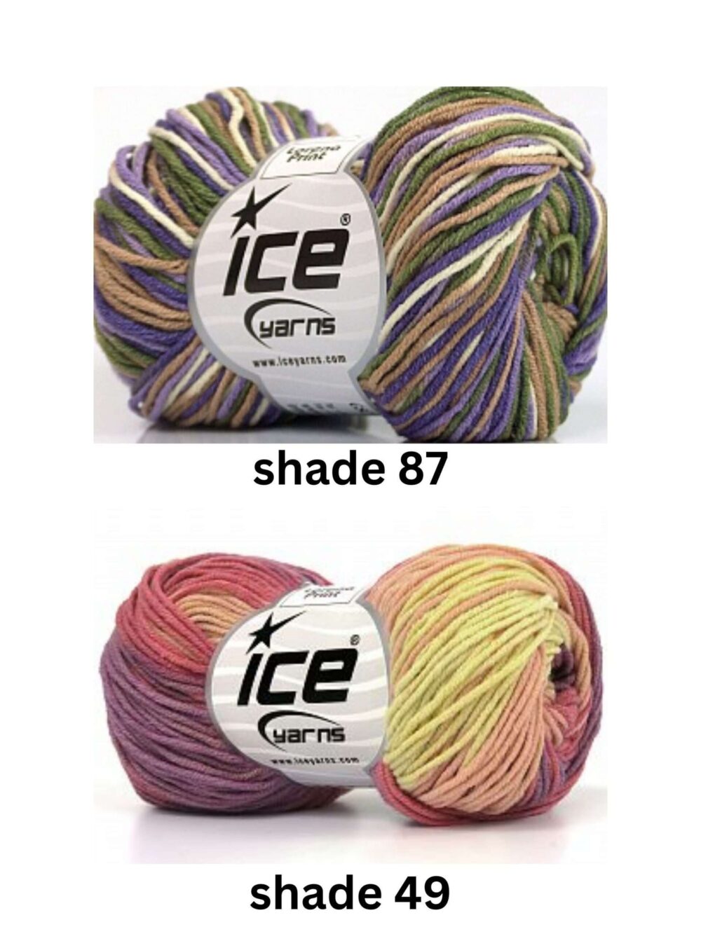 8ply Lorena Print Cotton Blend Yarn -  50g - Image 7