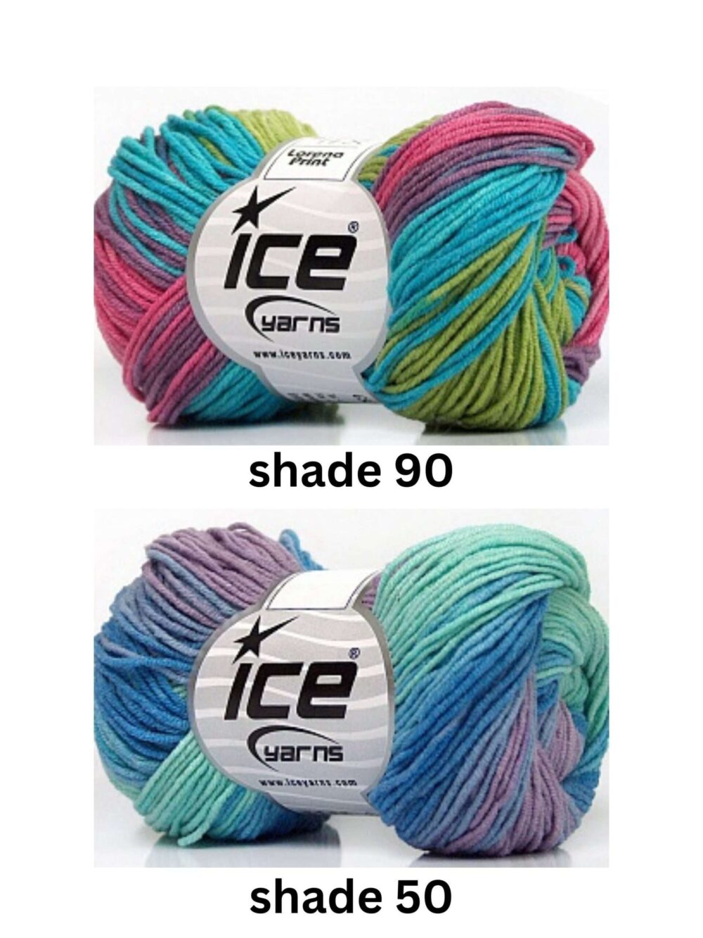 8ply Lorena Print Cotton Blend Yarn -  50g - Image 5