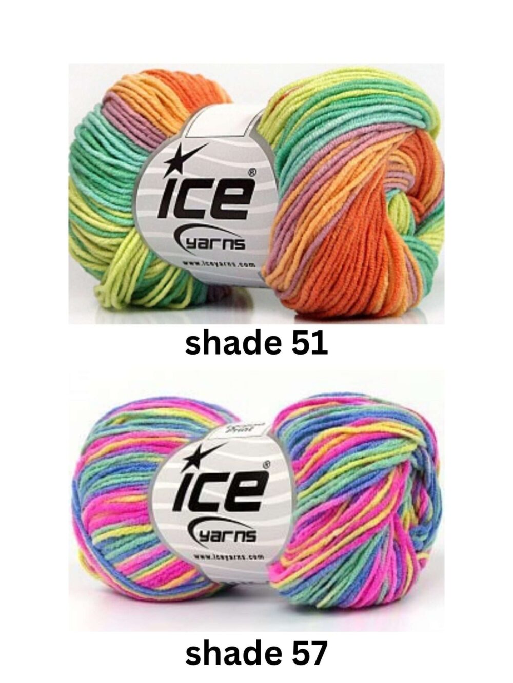 8ply Lorena Print Cotton Blend Yarn -  50g - Image 4
