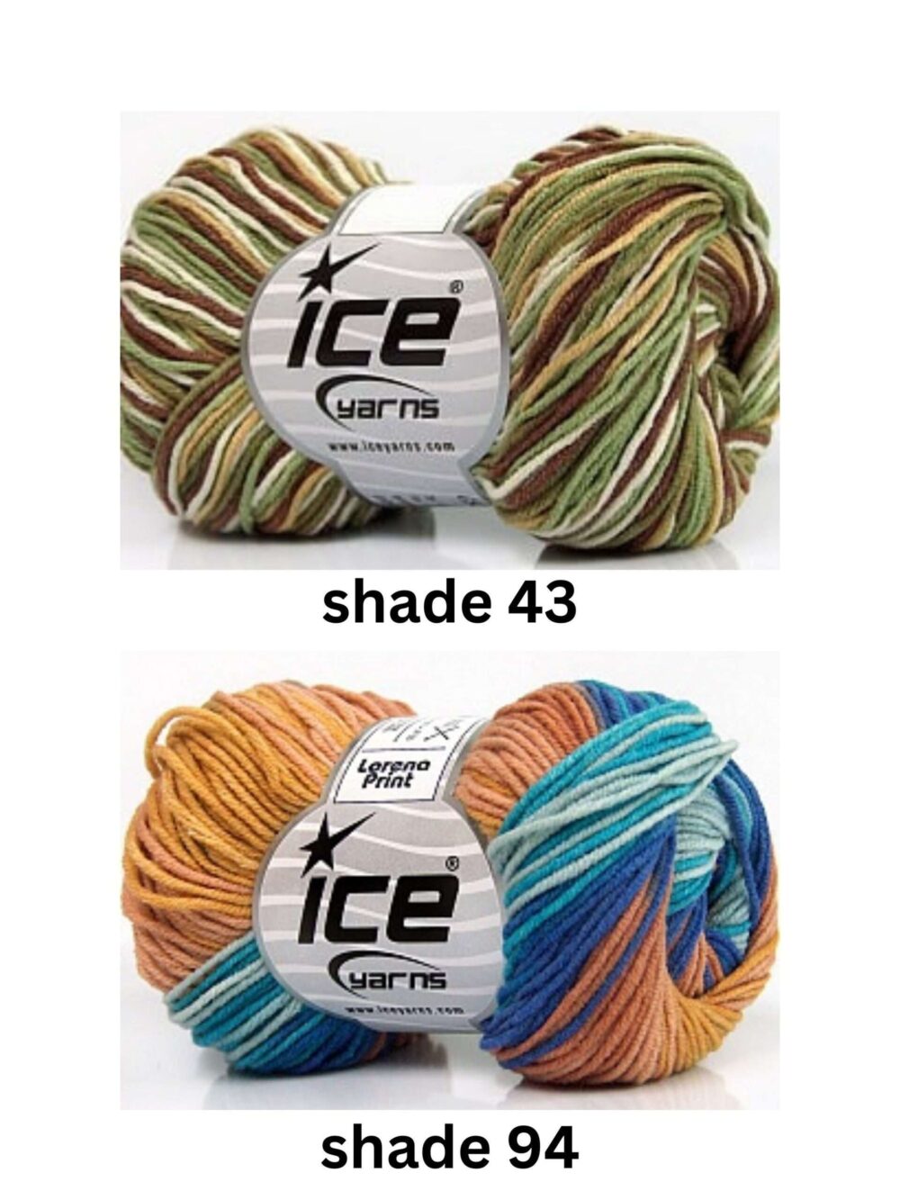 8ply Lorena Print Cotton Blend Yarn -  50g - Image 2