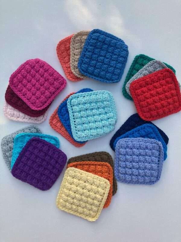 Reusable Cotton Wipes Handmade Crochet Face Scrubbies Square