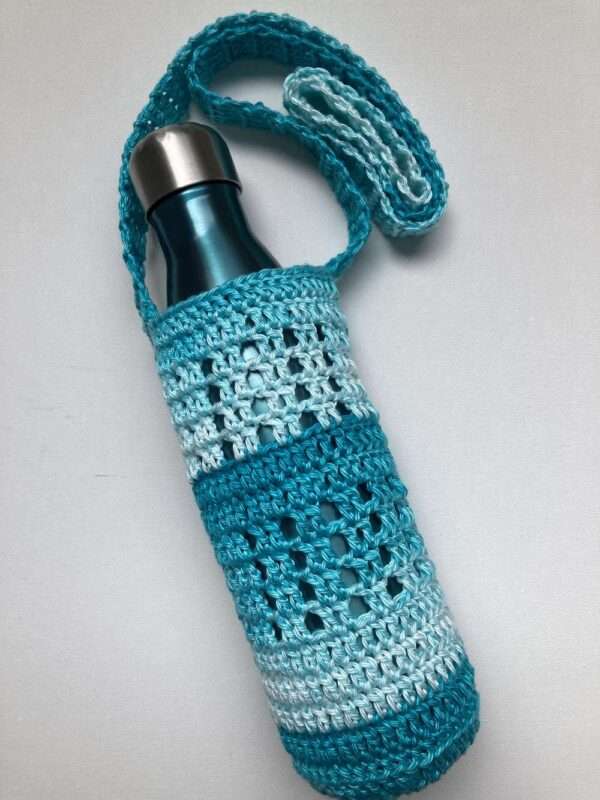 Water Bottle Holder Bag-Handmade Crochet. - Image 11