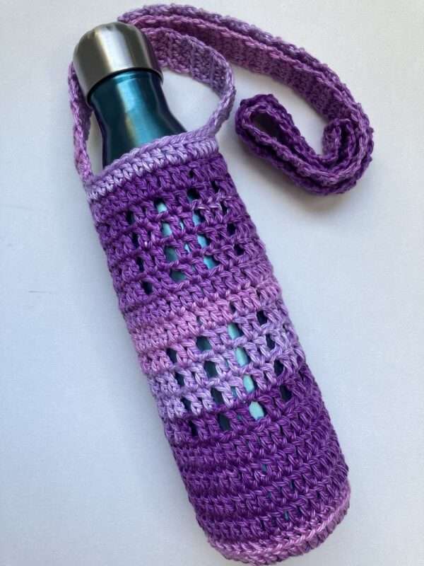 Water Bottle Holder Bag-Handmade Crochet. - Image 12