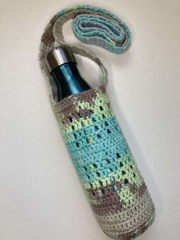 Water Bottle Holder Bag-Handmade Crochet. - Image 7