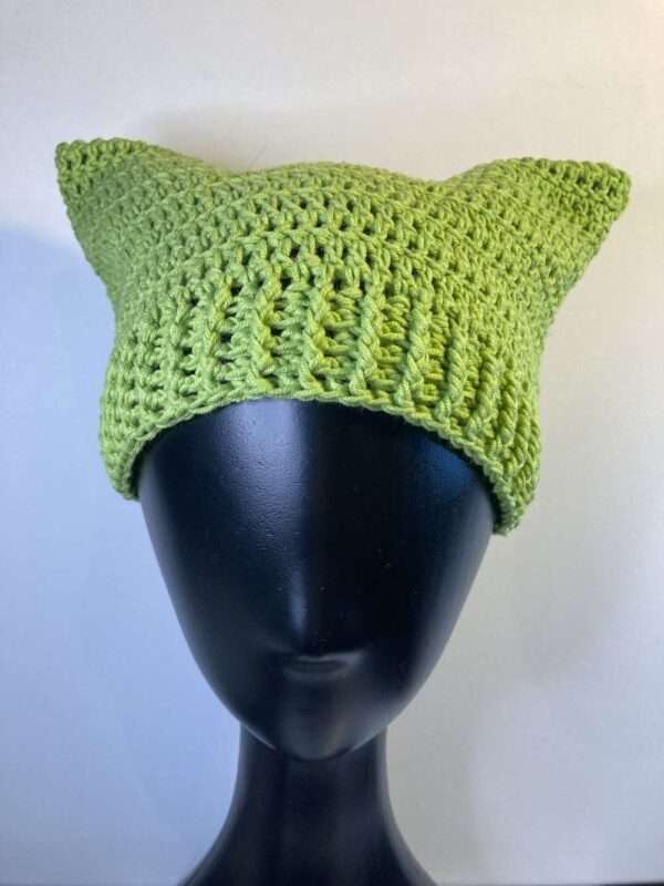 green-cat-ear-beanie-on-mannequin