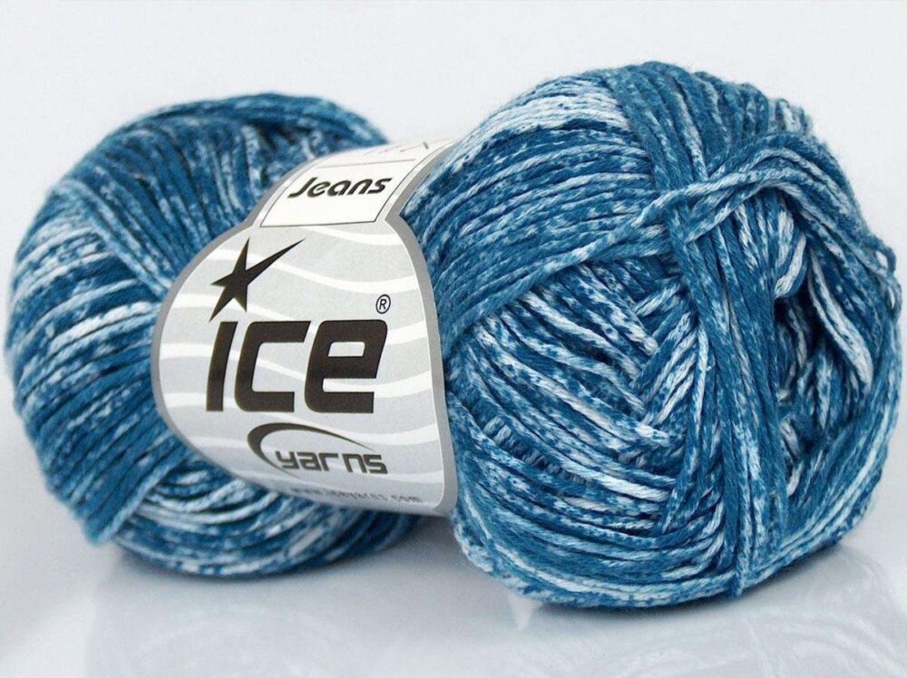 8ply Jeans Cotton Yarn -  denim look 50g