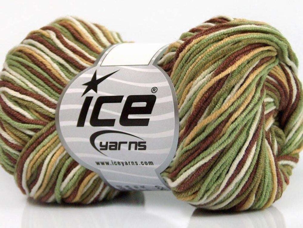 8ply Lorena Print Cotton Blend Yarn -  50g