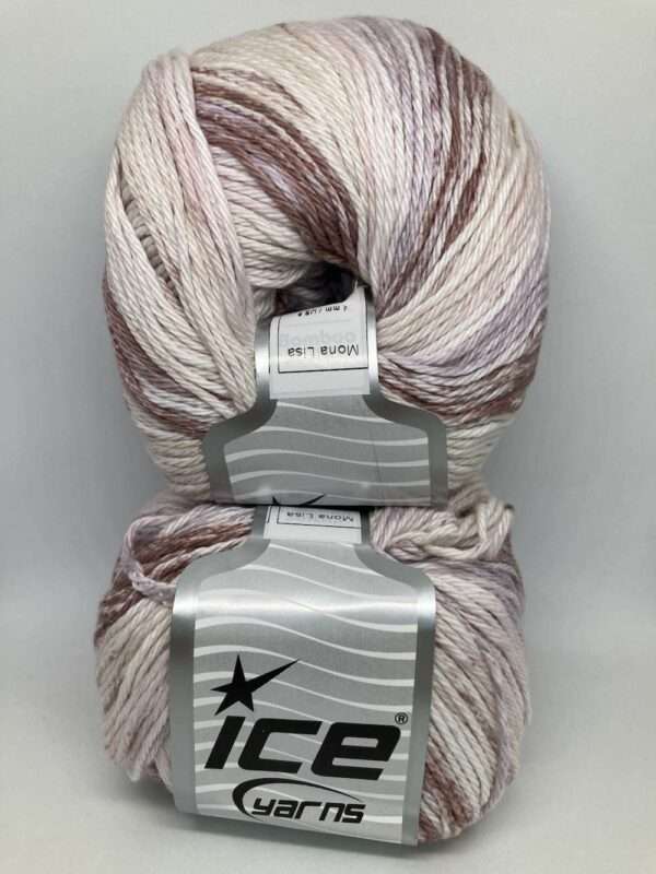 Ice Yarns 8ply Mona Lisa Cotton Yarn  - 100g - Image 3