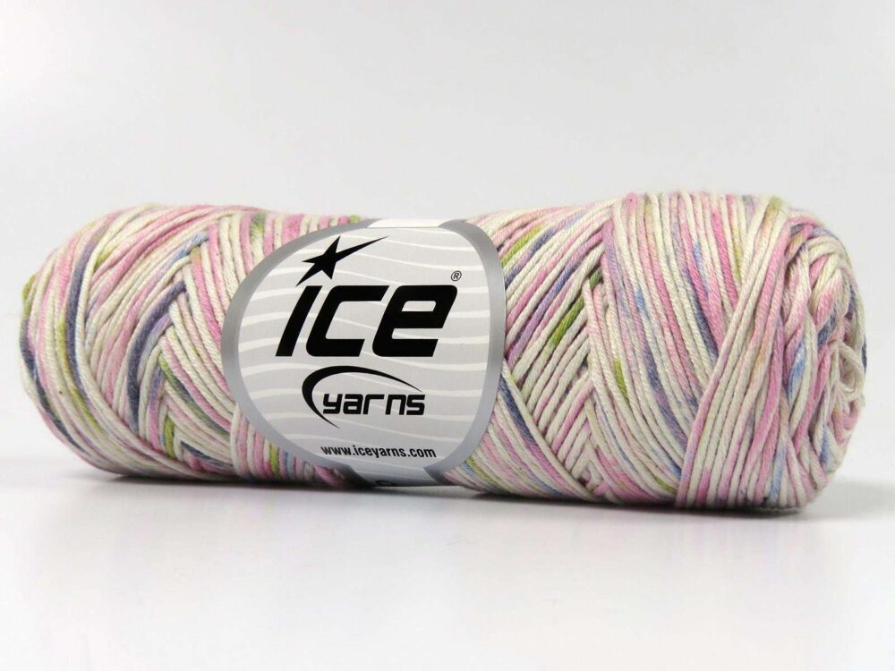 8ply Organic Cotton Color Variegated Yarn - 100g