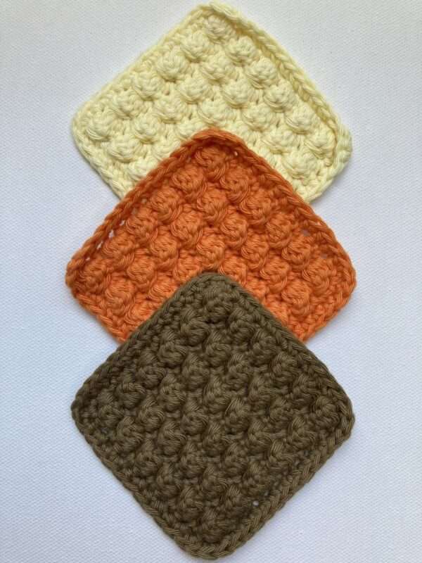 Reusable Cotton Wipes Handmade Crochet Face Scrubbies Square - Image 3