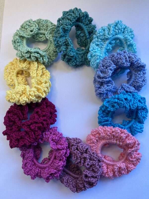 Crochet Scrunchies -Crochet,Ladies,Girls