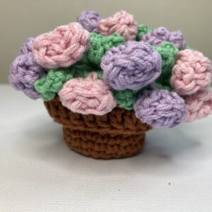 crochet-flower-bouquet-coaster