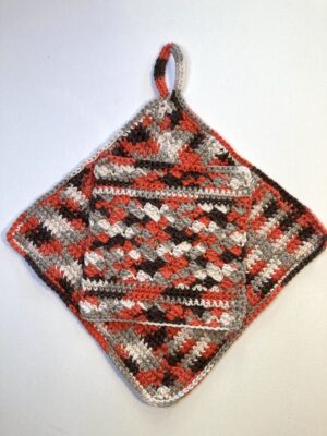 Cotton Pot Holder & Dish Cloth Set