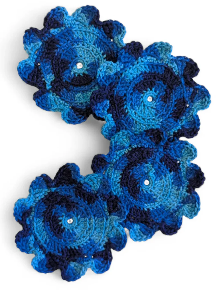 coaster set midnight swirls