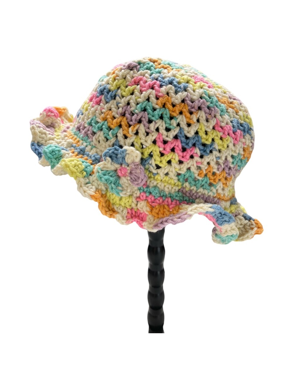 girls rainbow sun hat