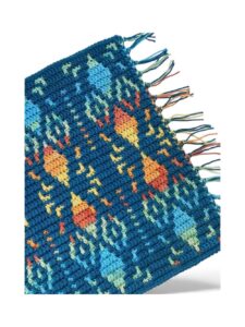 mosaic crochet table runner