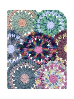 Crochet Doilies, multicoloured