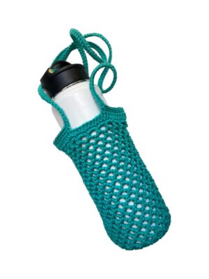 Teal Mesh Phone or Bottle Bag