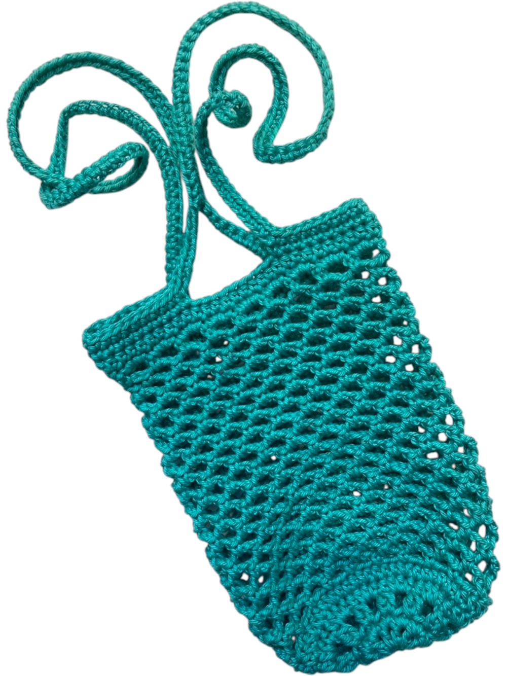 Teal Mesh Phone or Bottle Bag - Image 2