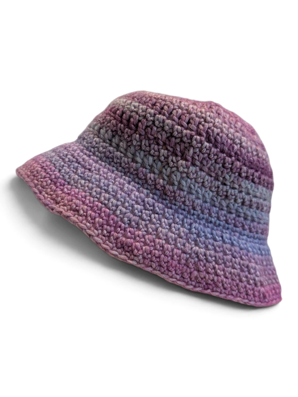 crochet baby bucket hat pink purple