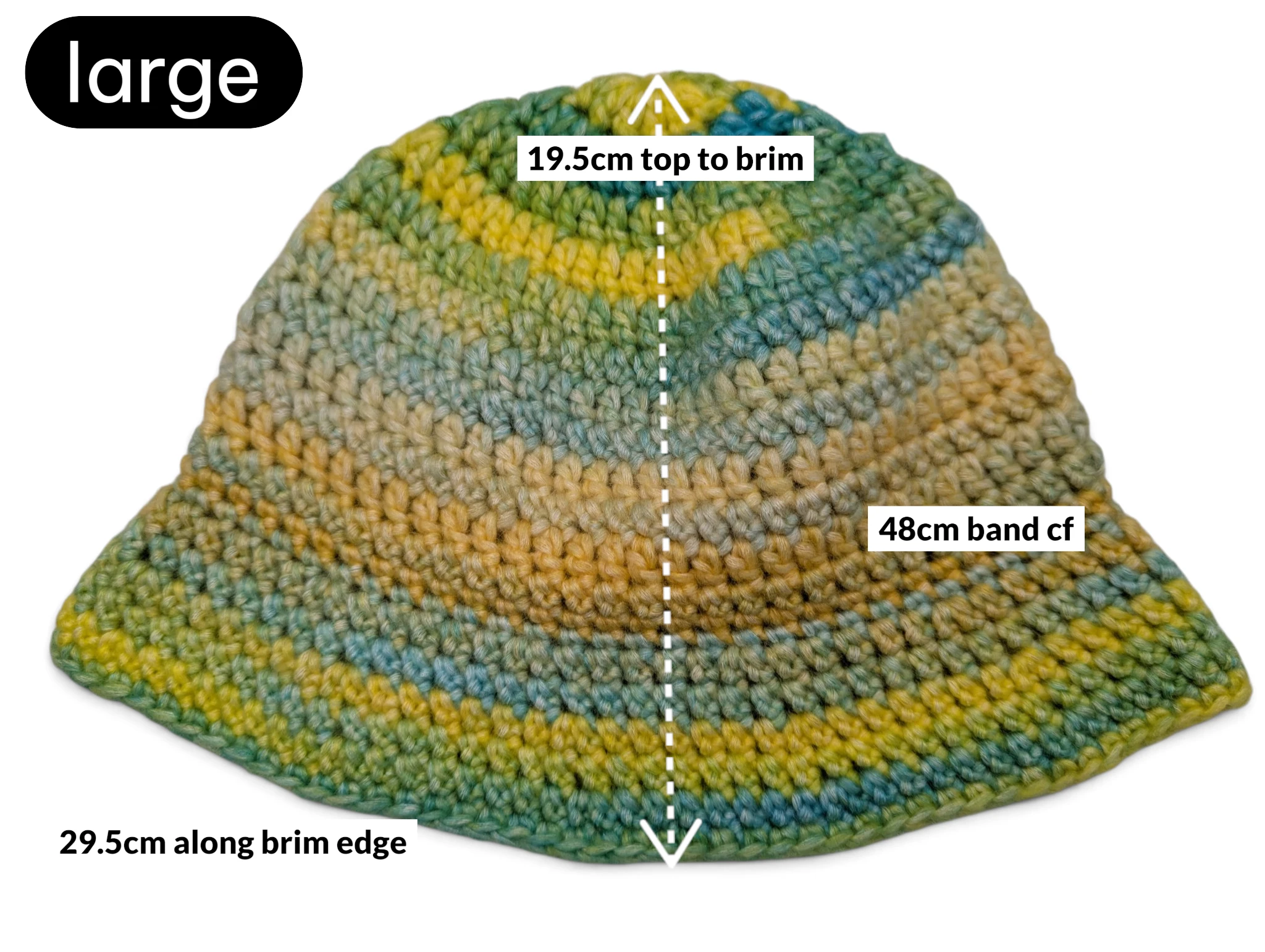 baby bucket hat large sizing