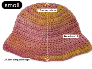 baby bucket hat small sizing