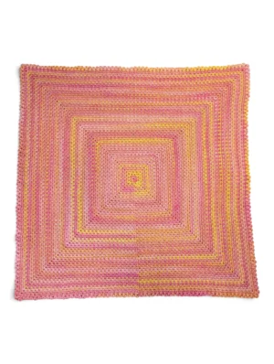 crochet pram blanket tulip garden