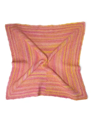 crochet pram blanket tulip garden
