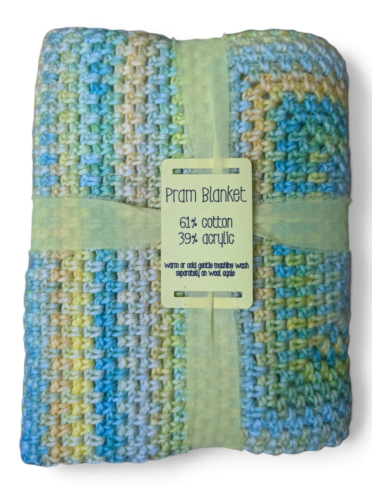 Crochet Baby Pram Blanket - Summertime Meadow - Image 9
