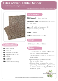 Filet Stitch Table Runner - Image 2
