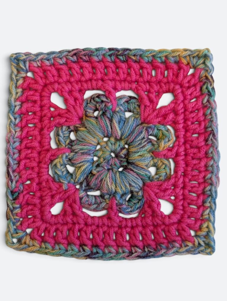 fountain flower granny square
