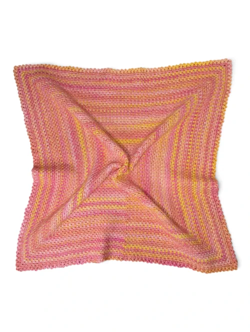 crochet pram blanket tulip garden